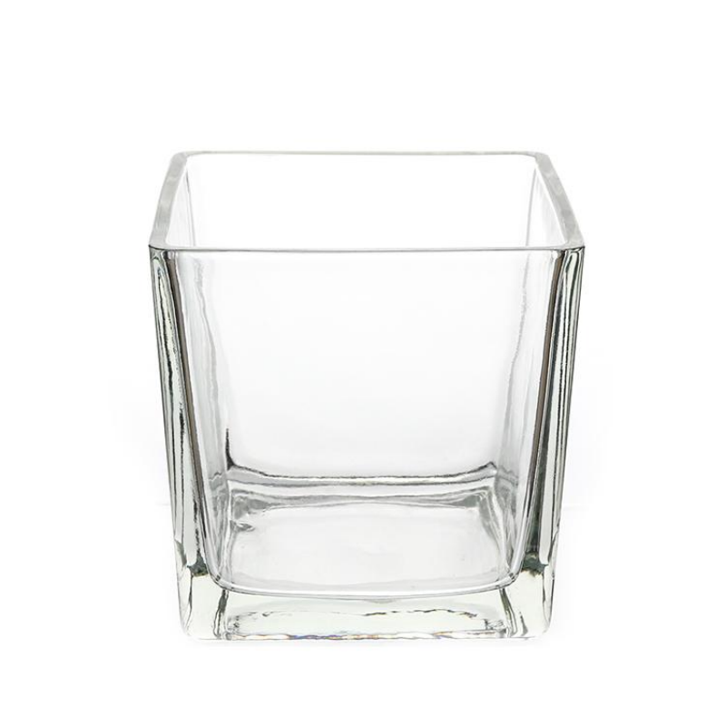 70ml to 320ml Square hydroponic plant glass clear square cylinder Flower arrangement vase Square candlestick pot (2)