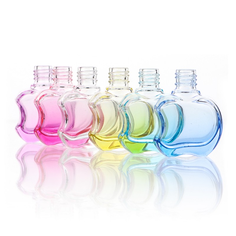 selling 8ml 10ml apple shape crystal arom car perfume with wwoden cap (2)